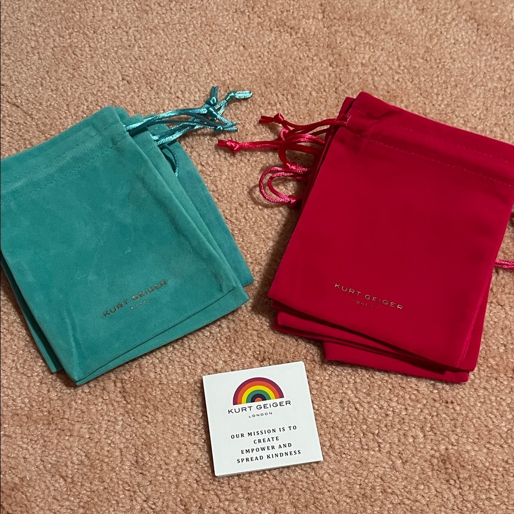 Kurt Geiger (10) Vibrant Velvet Pouch all new